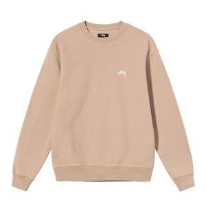 NWT Stussy Overdyed Crew in Beige size Small
